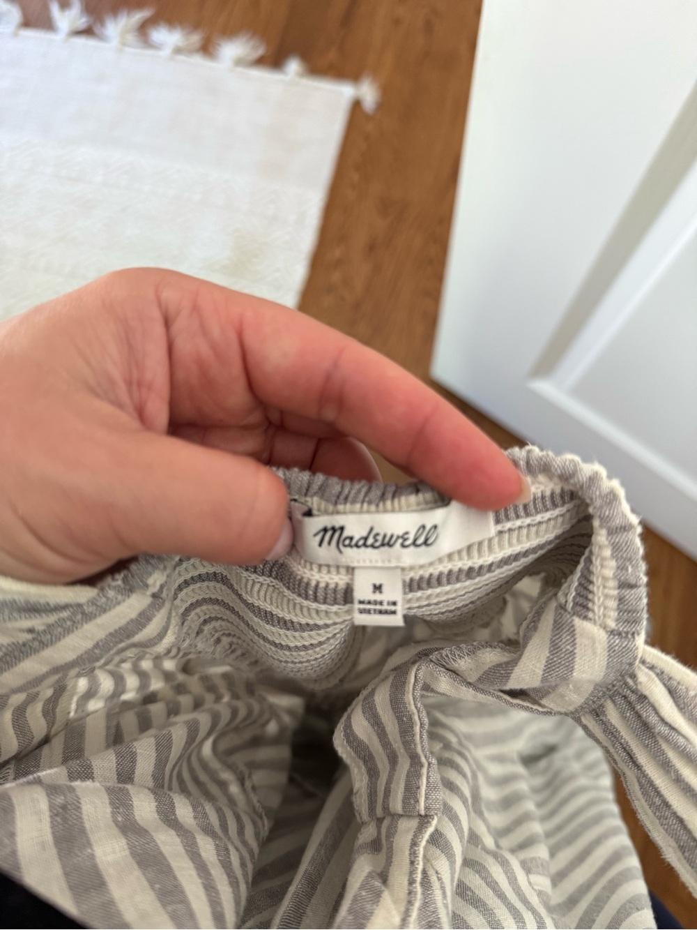 Madewell Light Gray Tiered Maxi Dress with Square Neck - Picture 4 of 4